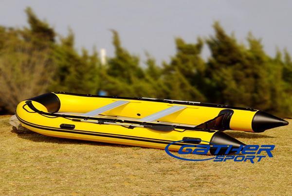 Yellow FRP Motor Boats For Fishing, Seating Capacity: 3, Size